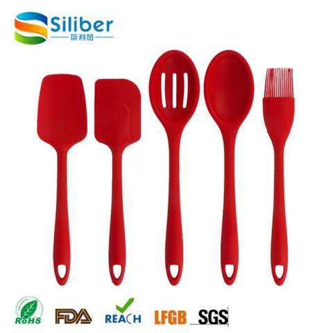 5-Pieces Silicone Cooking & Serving Kitchen Tools