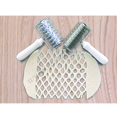 High Quality Stainless Steel Lattice Pie Dough Roller Docker