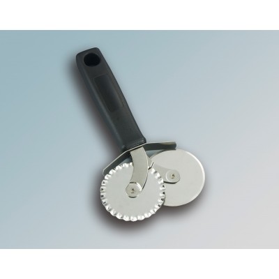 Double Head Plain and Serrated Metal Blades Wheel Cutter