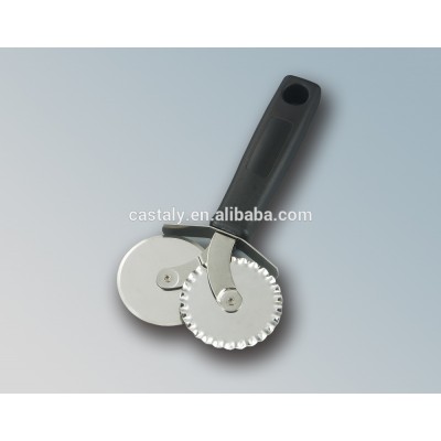 Stainless Steel 304 Double Blades Pastry Pizza Cutter